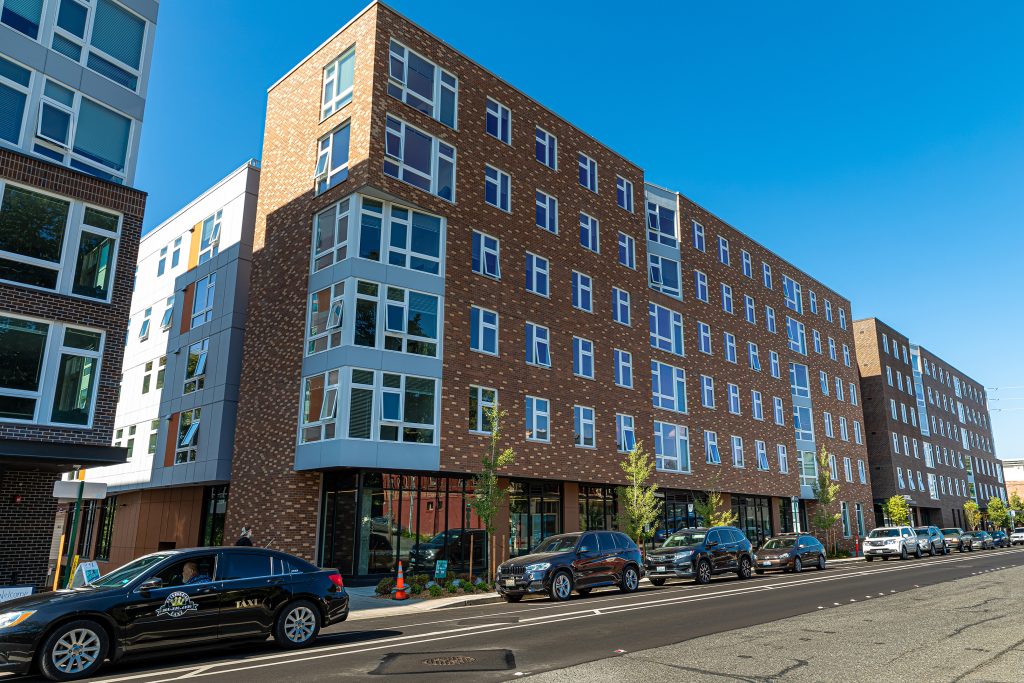 Apartment building exterior