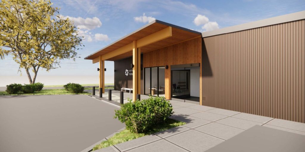 Northwest Kidney Centers at Port Angeles entrance rendering