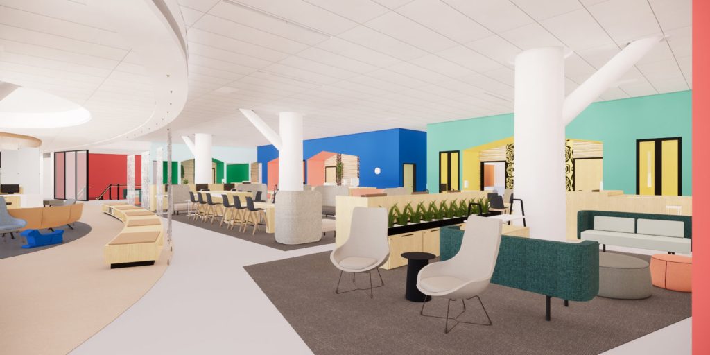 Odessa Brown Children's Clinic interior rendering