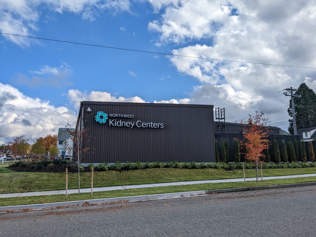 Port Angeles Northwest Kidney Centers exterior showing logo