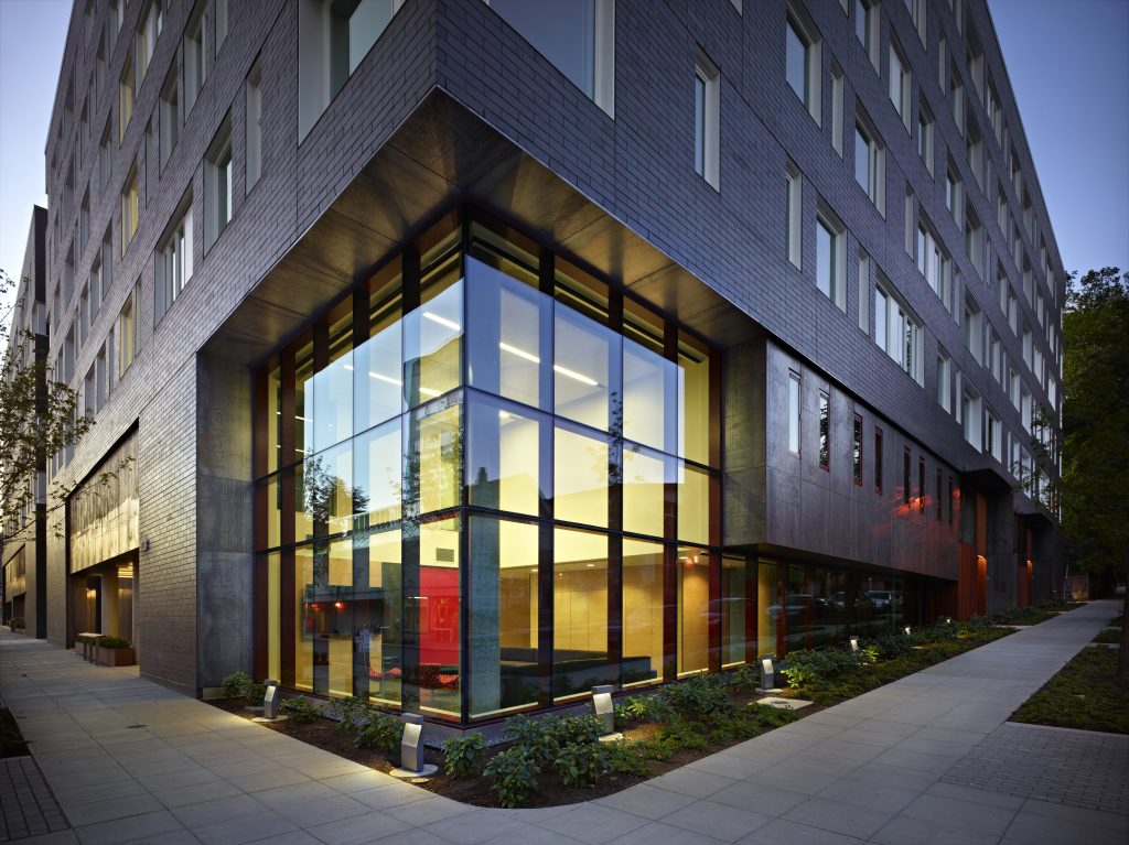 Cedar Apartments as seen from building corner