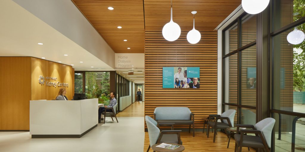 Northwest Kidney Centers at Rainier Beach Clinic lobby and reception area