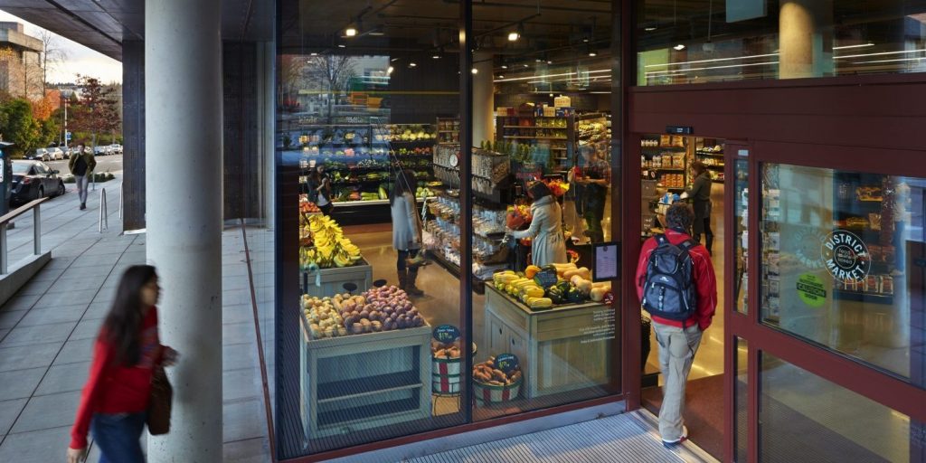 West Campus market entrance