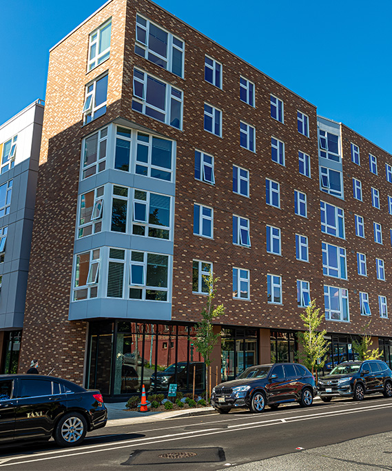 Student housing building exterior